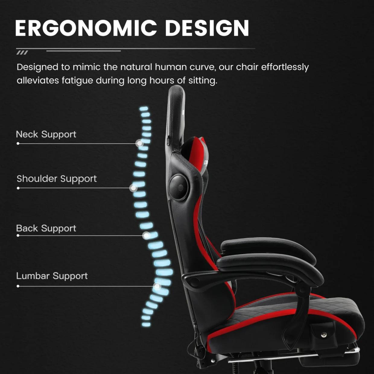 gtracing gtw-100 reclining office gaming chair​