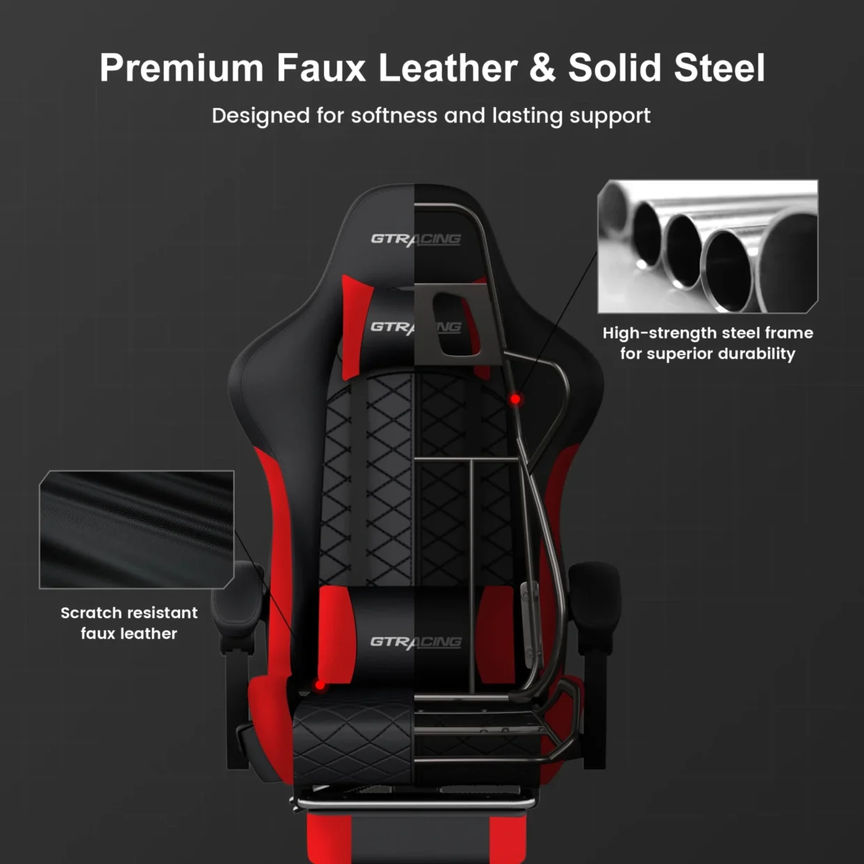 gtracing gtw-100 reclining office gaming chair​